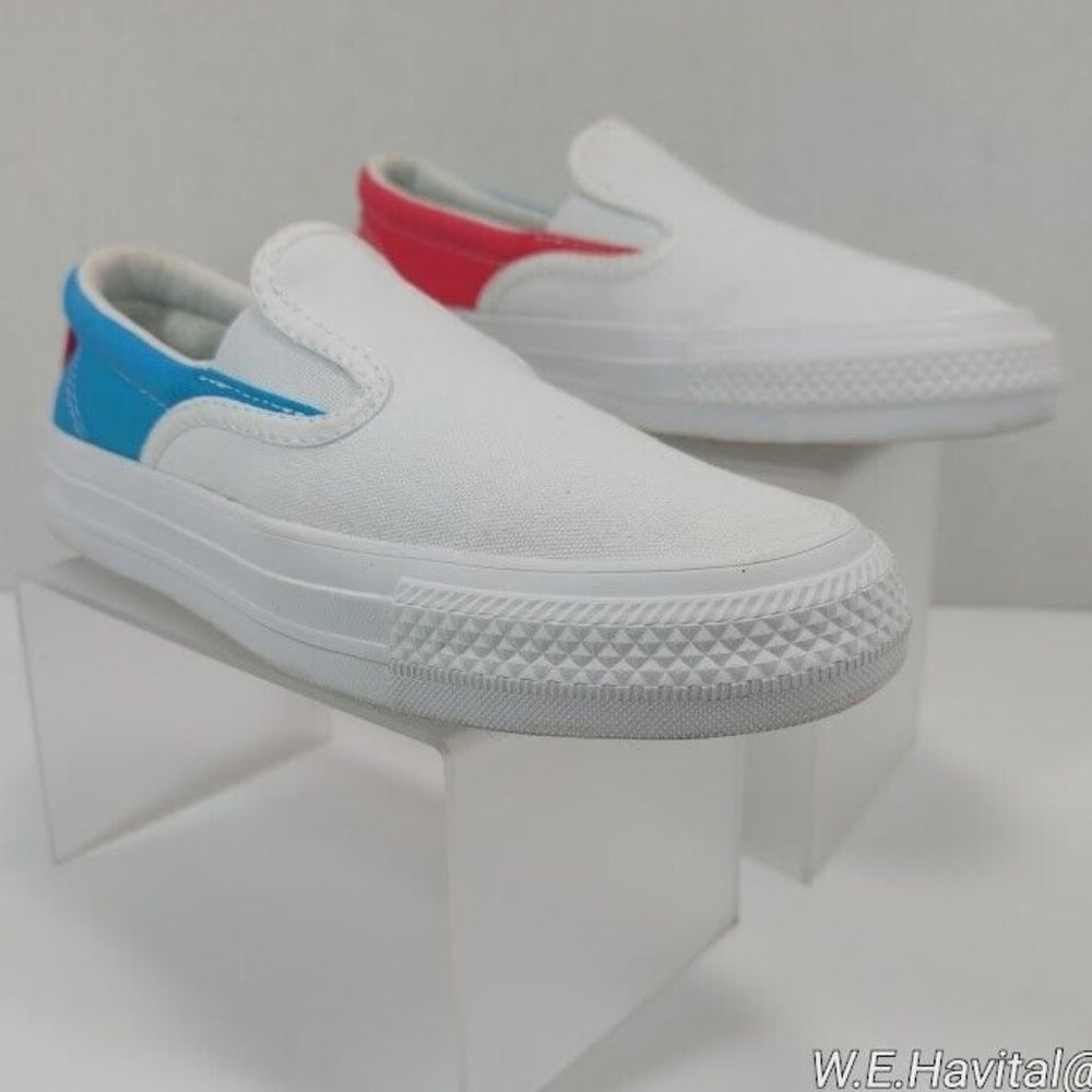 Chuck Taylor® All Star ®Double Gore™ Pull-Ons in White Aqua Pink Women Size 5.5